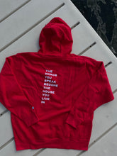 Load image into Gallery viewer, The Words You Speak Hoodie Red
